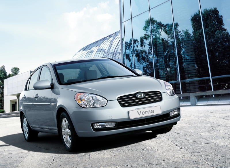 Размер колёс на Hyundai Verna 2010 Подбор шин на Hyundai Verna 2010