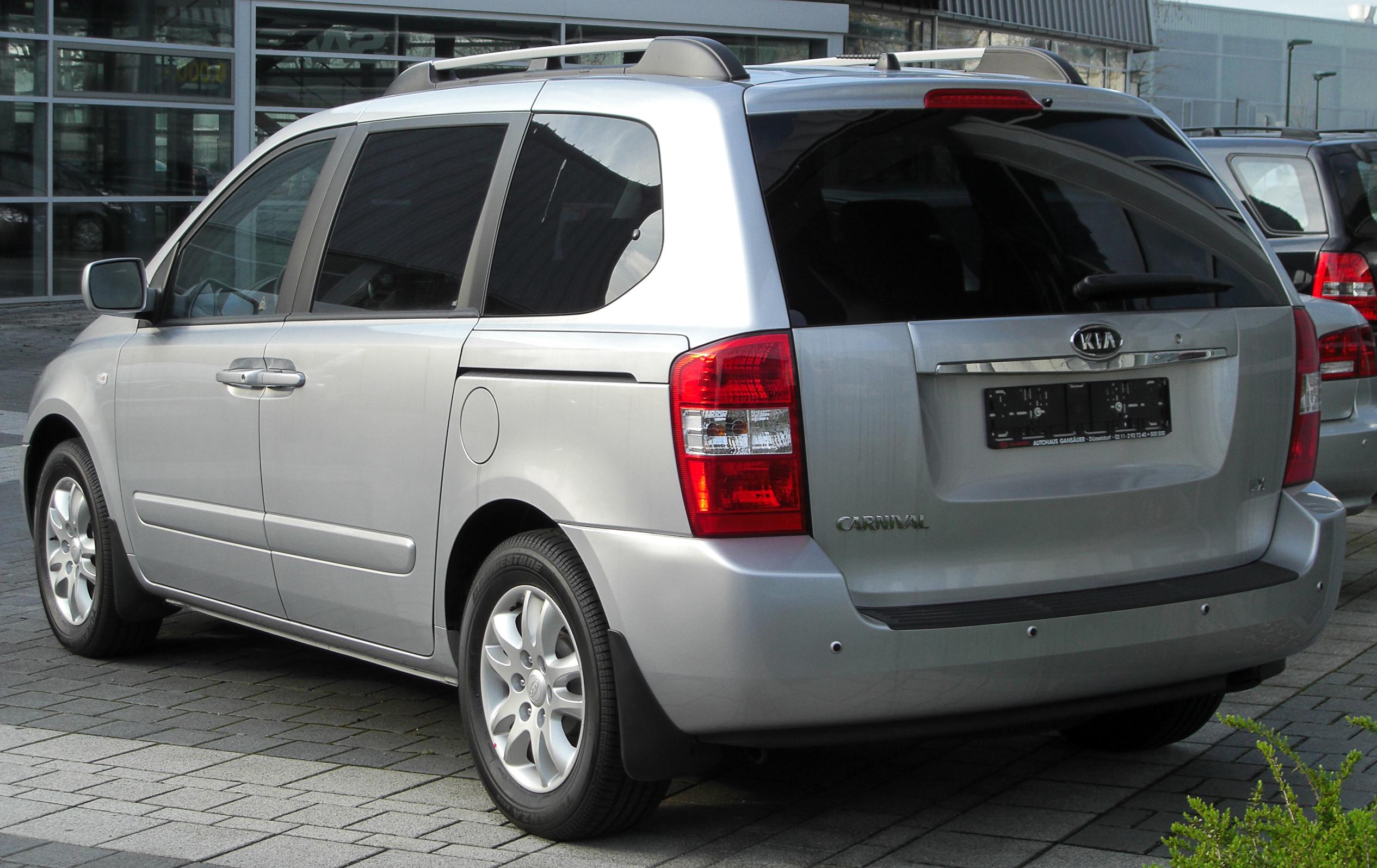 Размер колёс на Kia Carnival 2010 Подбор шин на Kia Carnival 2010