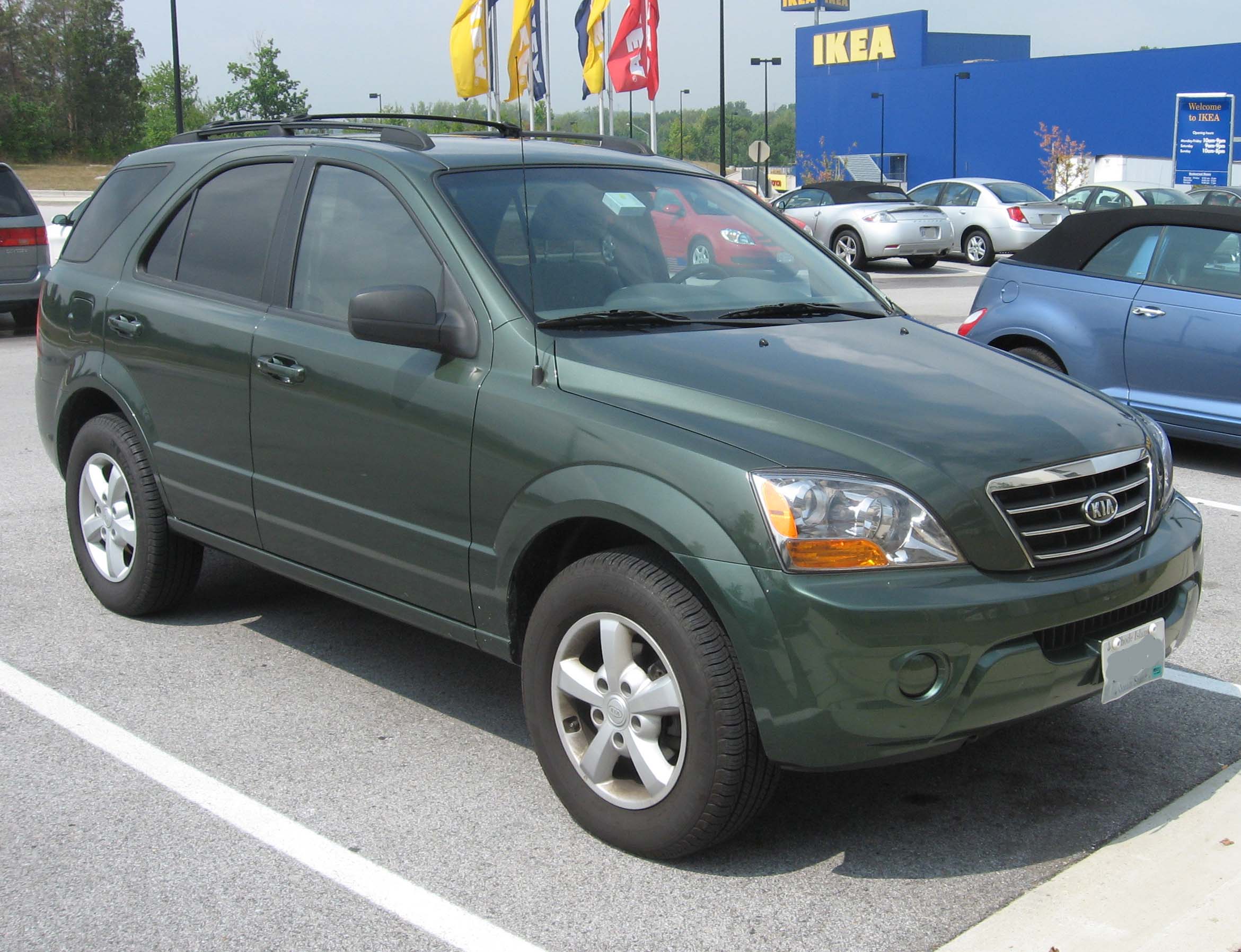 Подбор шин на Kia Sorento 2007