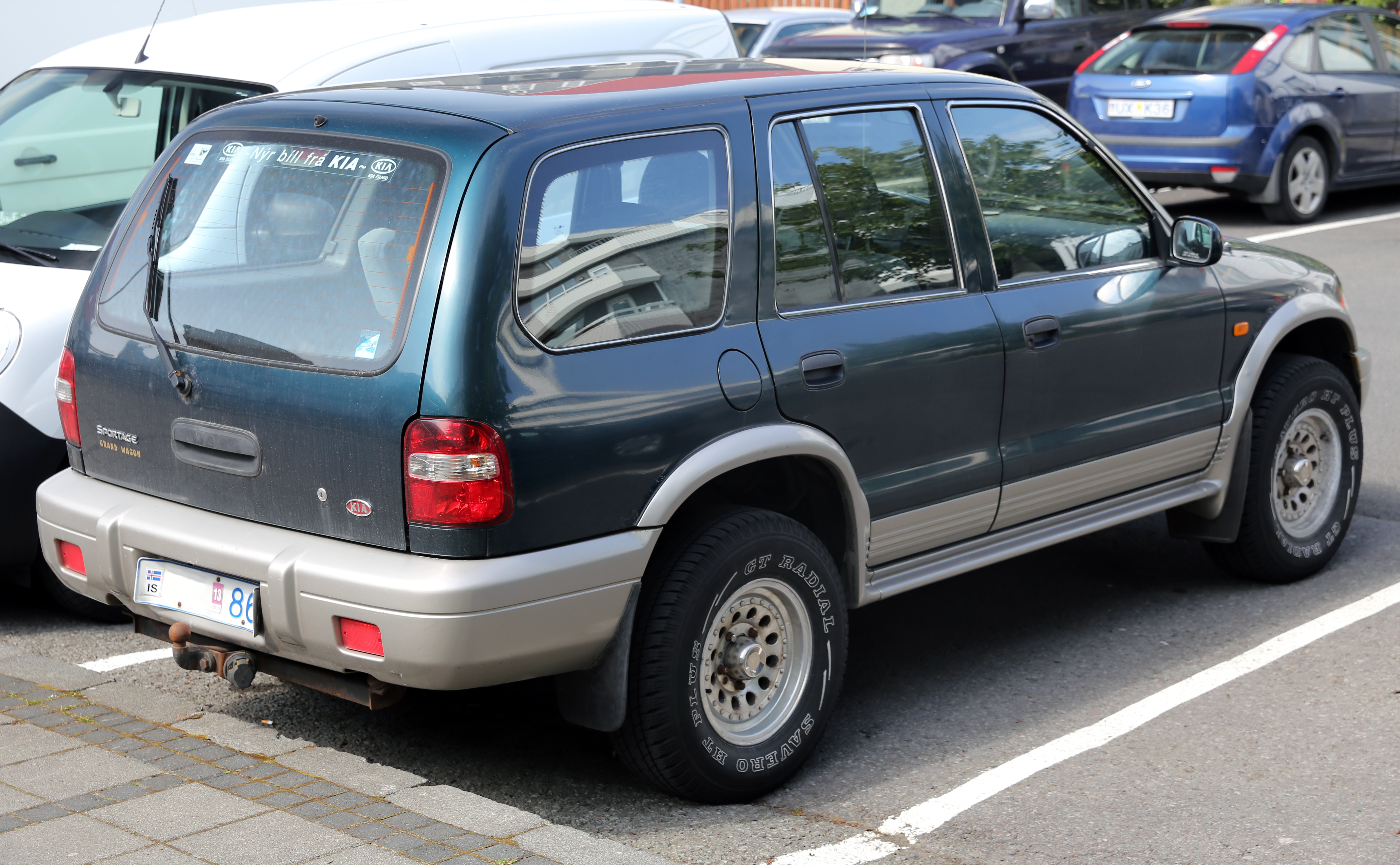 Размер колёс на Kia Sportage 2001 Подбор шин на Kia Sportage 2001