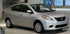 Подбор шин на Nissan Versa 2014