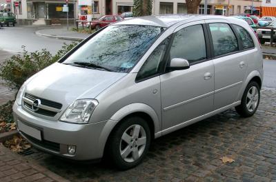 Размер колёс на Opel Meriva 2006 Подбор шин на Opel Meriva 2006
