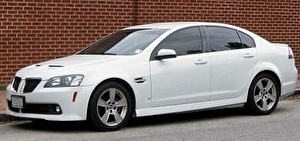 Подбор шин на Pontiac G8 2010