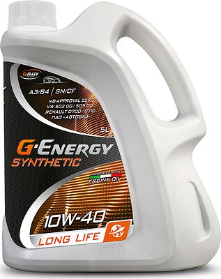 G-Energy Synthetic Long Life 10W-40 SN A3/B4 5л
