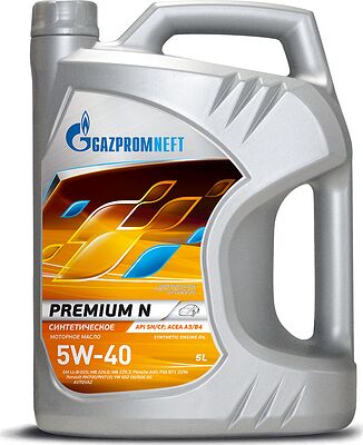 Gazpromneft Premium N 5W-40 SN A3/B4 5л