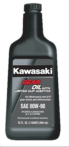 Kawasaki Gear oil with limited slip additive