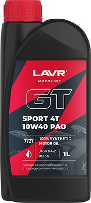 Lavr MOTO GT SPORT 4T 10W-40 SN 1л