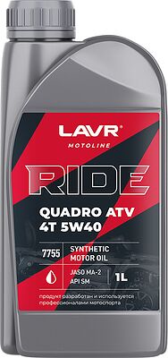 Lavr MOTO RIDE QUADRO 4Т 5W-40 SM 1л