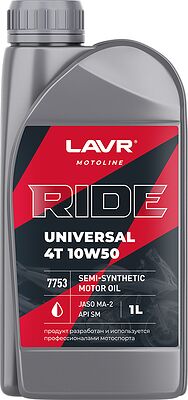Lavr MOTO RIDE UNIVERSAL 4T 10W-50 SM 1л