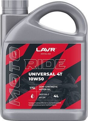 Lavr MOTO RIDE UNIVERSAL 4T 10W-50 SM 4л