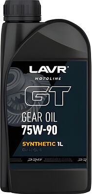 Lavr Трансмиссионное MOTO GT GEAR OIL 75W-90 GL-5 1л