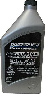 Quicksilver 4-Stroke Synthetic Blend Marine 25W-40 1л