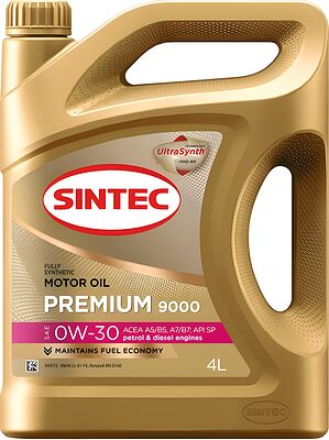 Sintec Premium 9000 0W-30 SAE SP/CF A5/B5 4л