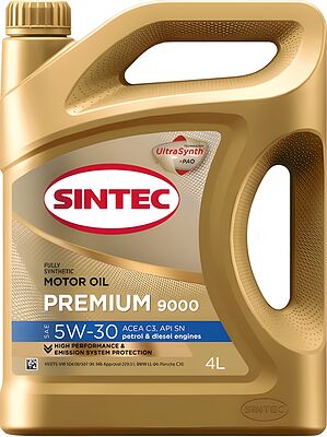 Sintec Premium 9000 5W-30 SAE SN C3 4л