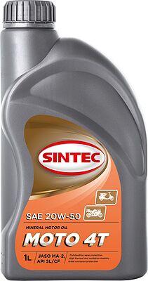 Sintec 4Т MOTO MA2 20W-50 SAE SL/CF JASO 1л