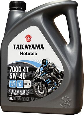 Takayama Mototec 7000 4T 5W-40 SN JASO MA2 4л