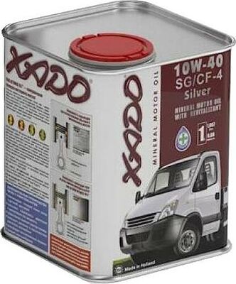 Xado Atomic Oil 10W-40 SG/CF-4 Silver 1л