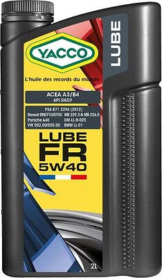 Yacco Lube FR 5W-40 2л