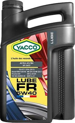 Yacco Lube FR 5W-40 5л