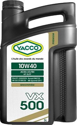 Yacco VX 500 10W-40 5л