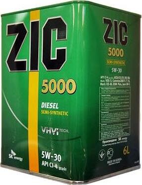 ZIC 5000 5W-30 6л