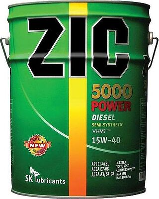 ZIC 5000 Power 15W-40 20л