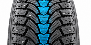 Technology Tapered central rib enhances directional stability