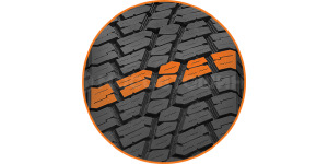 Technology Tread pattern with zigzag design