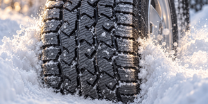 Technology Large shoulder blocks provide traction in snow