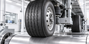Technology The tread pattern is designed for a freely rolling axle