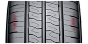 Technology Wide working area of the tyre tread
