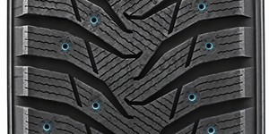 Technology Tyre studs for mechanical grip on ice