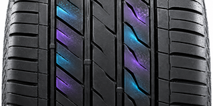 Technology Optimized tread pattern reduces tyre noise