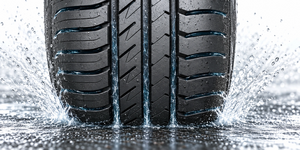 Technology Extended shoulder grooves improve wet braking