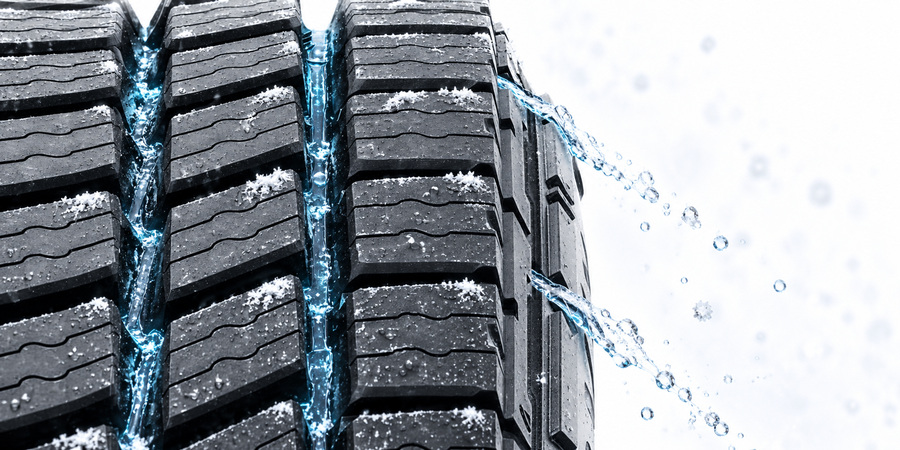 Technology Three longitudinal drainage grooves