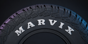 Technology White Letter sidewall