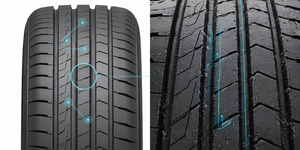 Technology Angled traction grooves