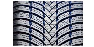 Technology Directional tread pattern with V-shaped grooves