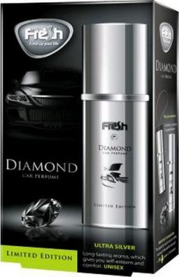 Ароматизатор комбинированный,бумажный,пластина + спрей 45мл.,VICTORY DIAMOND,Ультро серебро,юнисекс(