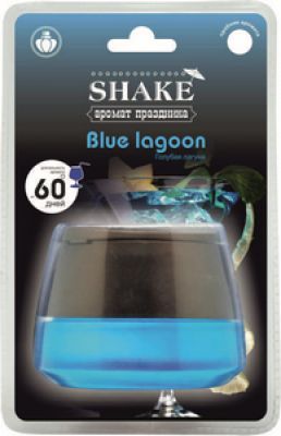 Ароматизатор на панель банка Shake Blue lagoon Голубая лагуна