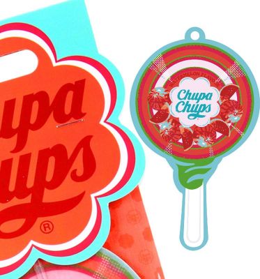 Ароматизатор воздуха Chupa Chups (Watermelon) подвесной, двойная пропитка, Арбуз, 1/100/1 000