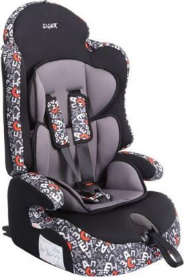 Автокресло SIGER ART Прайм Isofix гр. 1-2-3 (алфавит)