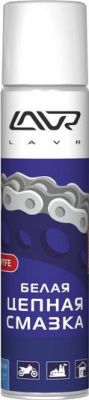 Белая цепная смазка с PTFE LAVR White chain lube with PTFE 400 мл (аэрозоль)