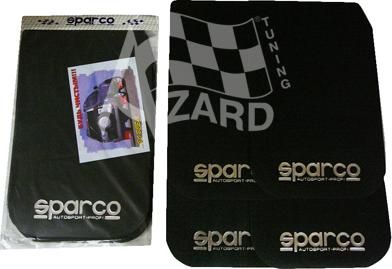 Брызговики SPARCO БОЛЬШИЕ /ЧЕРНЫЙ/ /к-т 4 шт./