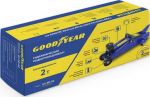 Домкрат 2т гидрав. подкатной Goodyear GY-PD-02 с резиновой проставкой порога, 340мм