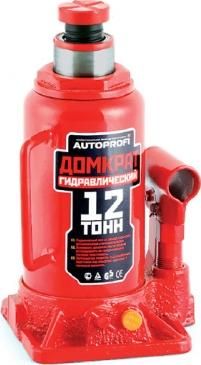 Домкрат гидравлический AUTOPROFI, бутылочный, 12 т., высота подъёма 415 мм., 1/2 Домкрат гидравлический AUTOPROFI, бутылочный, 12 т., высота подъёма 415 мм., 1/2