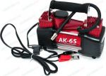 Компрессор Автопрофи AK-65, металлический, двухпоршневой, 12V, 300W, производ-сть 65 л./мин., сумк