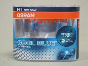 Лампа OSRAM Н1, 55 Вт P14.5s+20% ,COOL BLUE INTENSE(евробох 2 шт.),12 В Лампа OSRAM Н1, 55 Вт P14.5s+20% ,COOL BLUE INTENSE(евробох 2 шт.),12 В