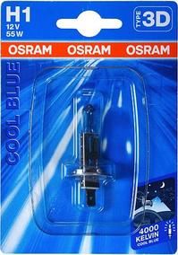 Лампа OSRAM Н1, 55 Вт P14.5s ,блистер, 12 В