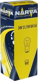 Лампа P21/5W (BA15d) 12V NARVA (отгрузка кратно 10шт.) Лампа P21/5W (BA15d) 12V NARVA (отгрузка кратно 10шт.)